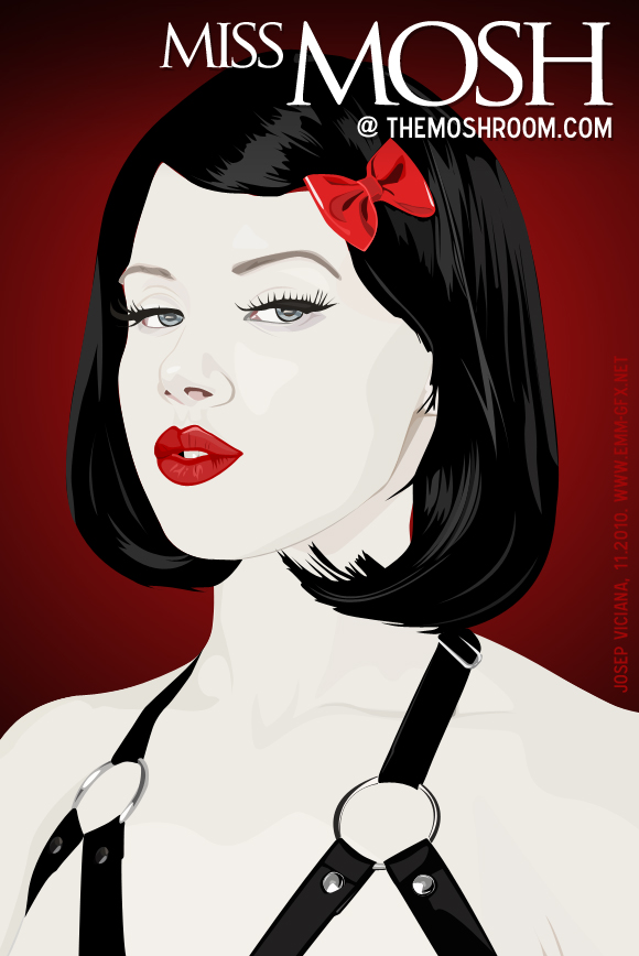 Miss Mosh vector drawing